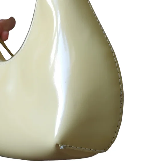 By Far Yellow Patent Leather Amber Small Handbag - Picture 13 of 16